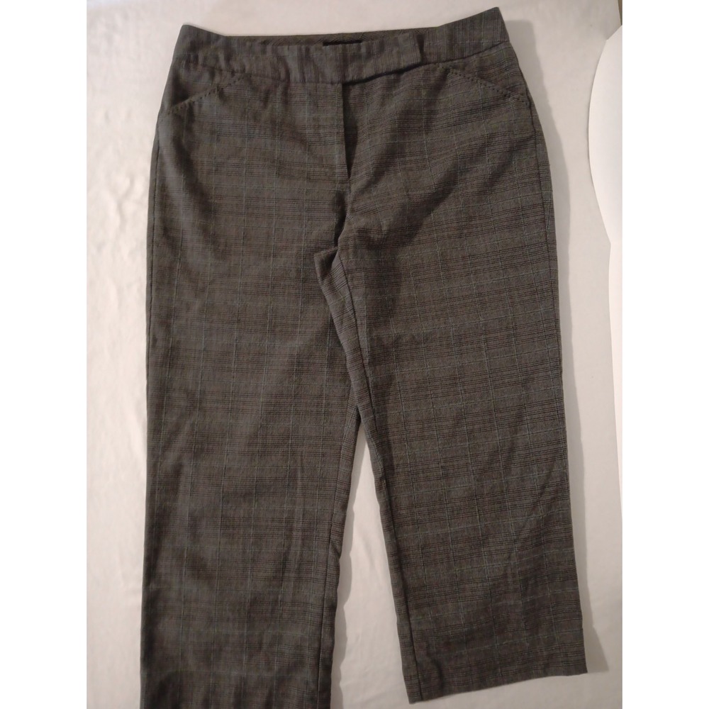D.F.A. New York Women's Dress Capris‎ Sz.8 Black/Gray 32in.  Waist/22in. Inseam